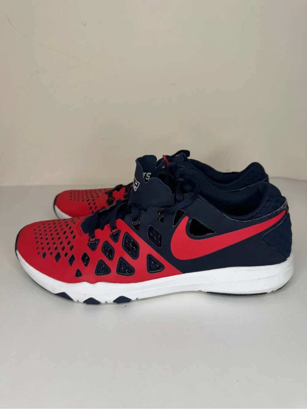 Nike Train Speed 4 AMP New England Patriots NFL Shoes Mens 11 Sneaker 848587-603